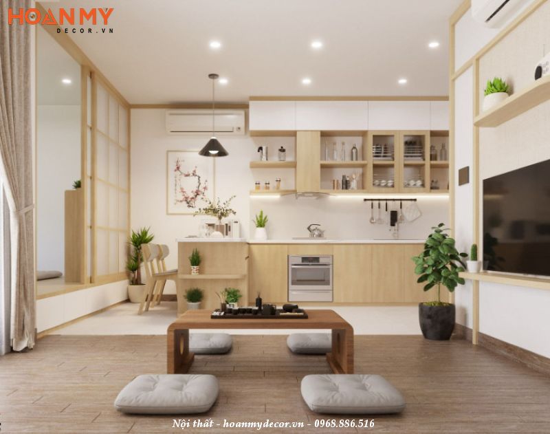 Thiet ke can ho phong cach han quoc 1